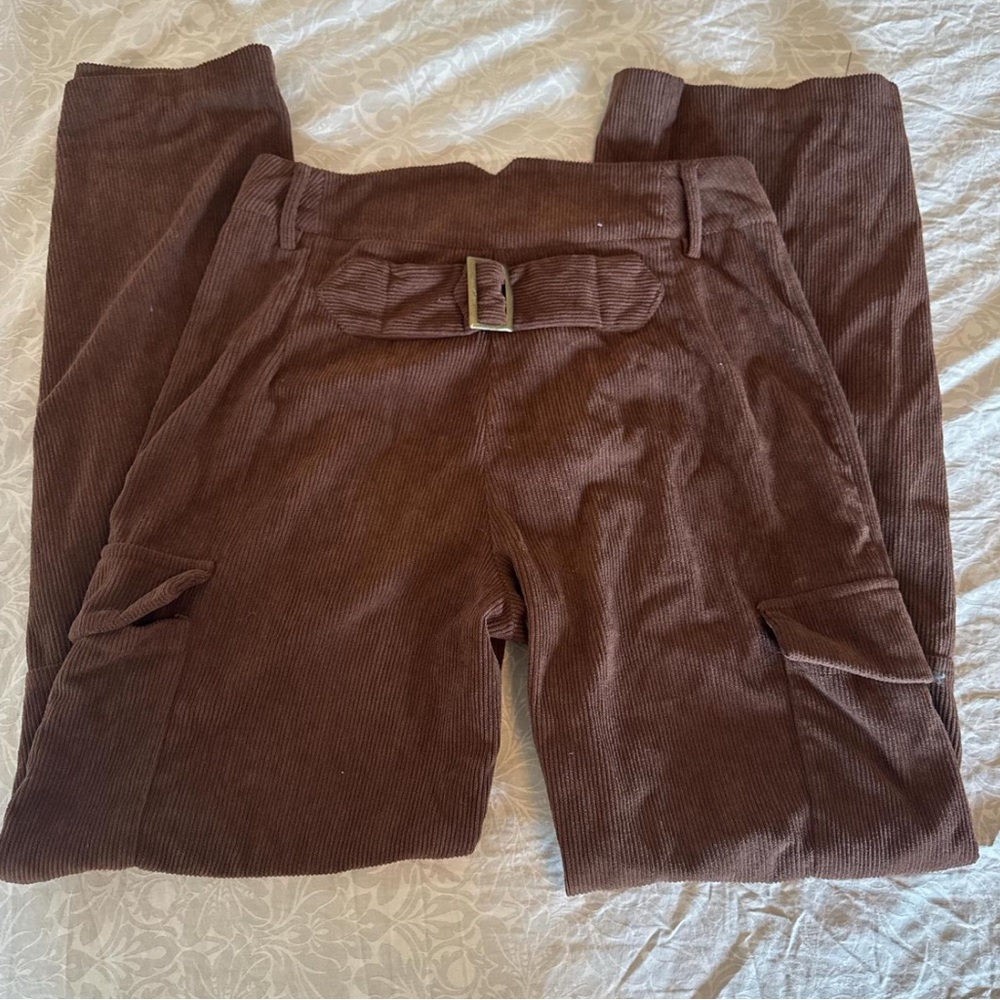 Brown Corduroy Women's Trousers